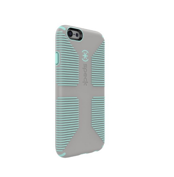 Speck Products CandyShell Grip for iPhone 6 6s - Retail Packaging - Sand Grey Aloe Green
